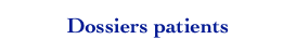 Dossiers patients 
