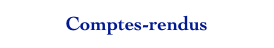 Comptes-rendus