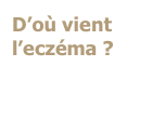 D’où vient l’eczéma ?

