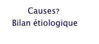           Causes?
   Bilan étiologique