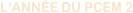 L’ANNÉE DU PCEM 2
